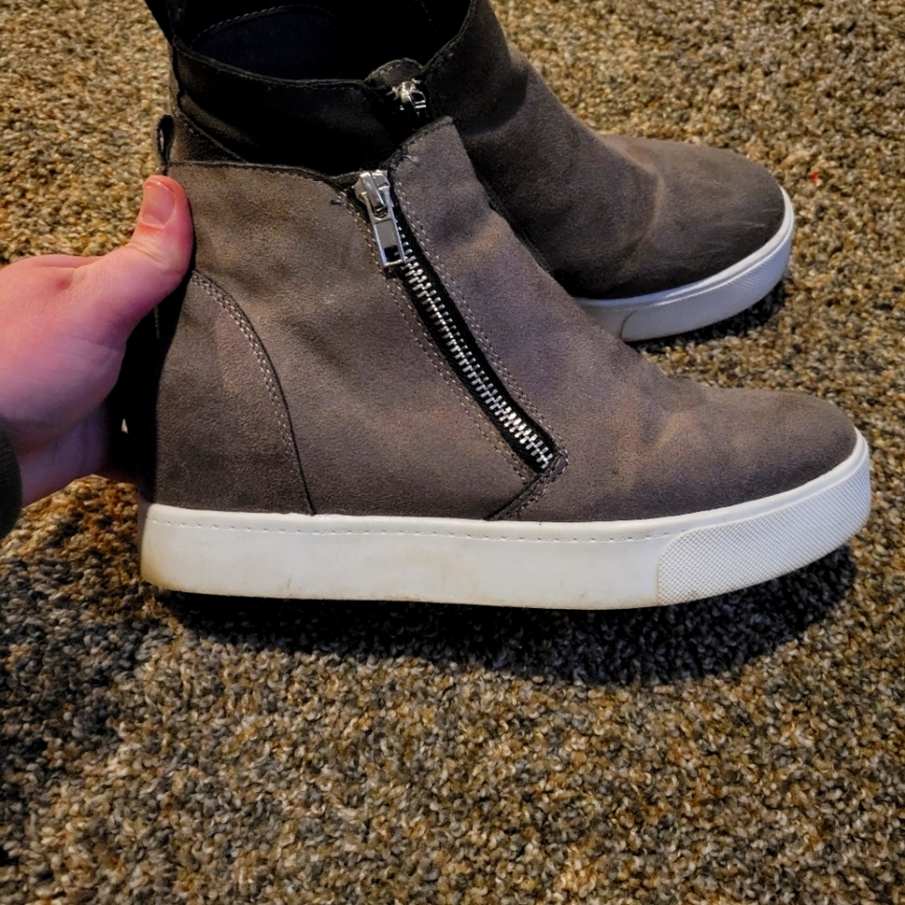 Soda brand wedge sneakers